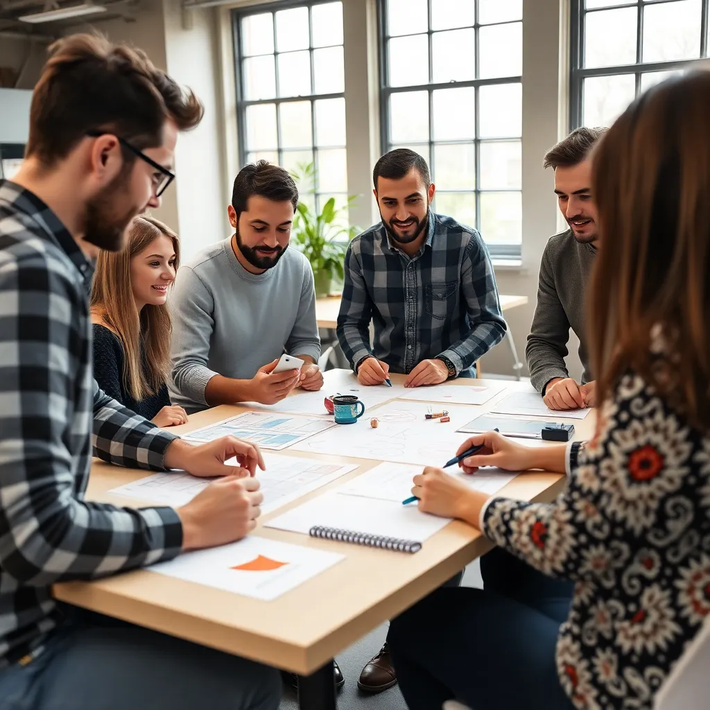Diverse Nederlandse professionals in een creatieve workshop