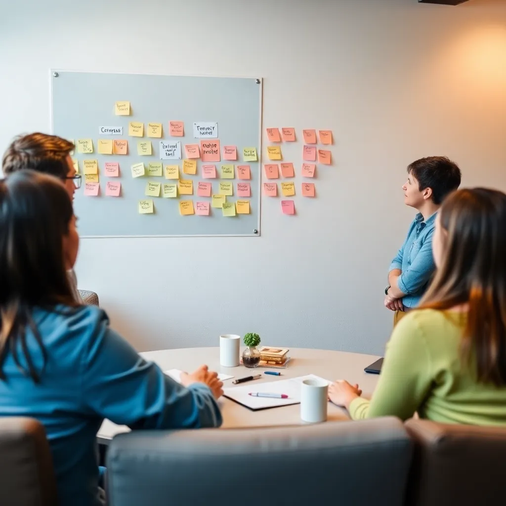 Diverse Nederlandse professionals in vergadering